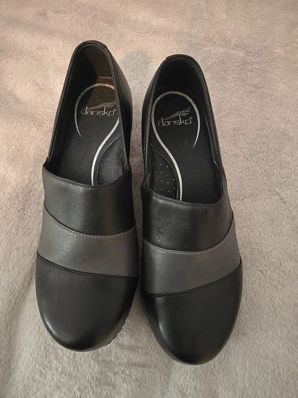 Dansko Black and Gray Women's Shoes